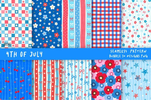 4th of July Patriotic Pattern Bundle