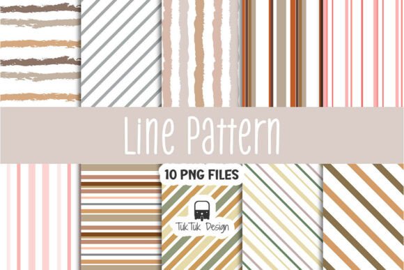 Abstract Stripe Pattern Collection PNG