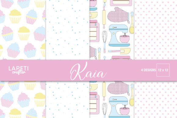 Baking Digital Paper, Cupcake Scrapbook: A Sweet Addition to Your Crafting Projects