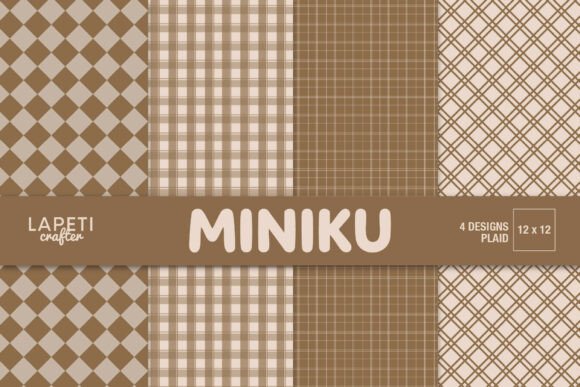 Brown Plaid Digital Papers