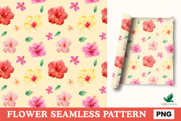 Flower Seamless Pattern - 05: A Versatile Digital Design for Creative Projects
