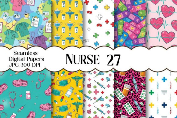 Nurse Seamless Pattern: A Creative Tool for Healthcare and Beyond
