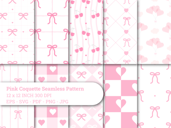 Pink Coquette Bows Seamless Pattern PNG: A Versatile Tool for Creative Expression