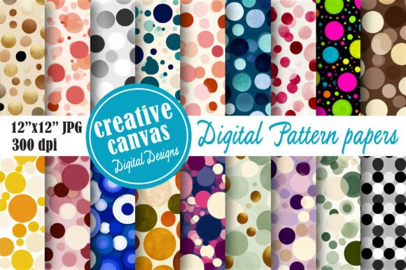 Polka Dot Seamless Pattern Bundle: A Versatile Design Resource
