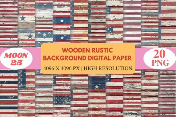 Wooden Rustic Background Digital Paper
